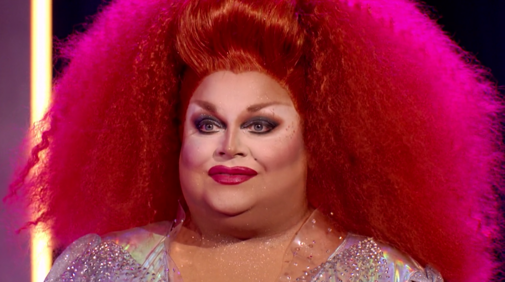 Ginger's lash-less makeup.