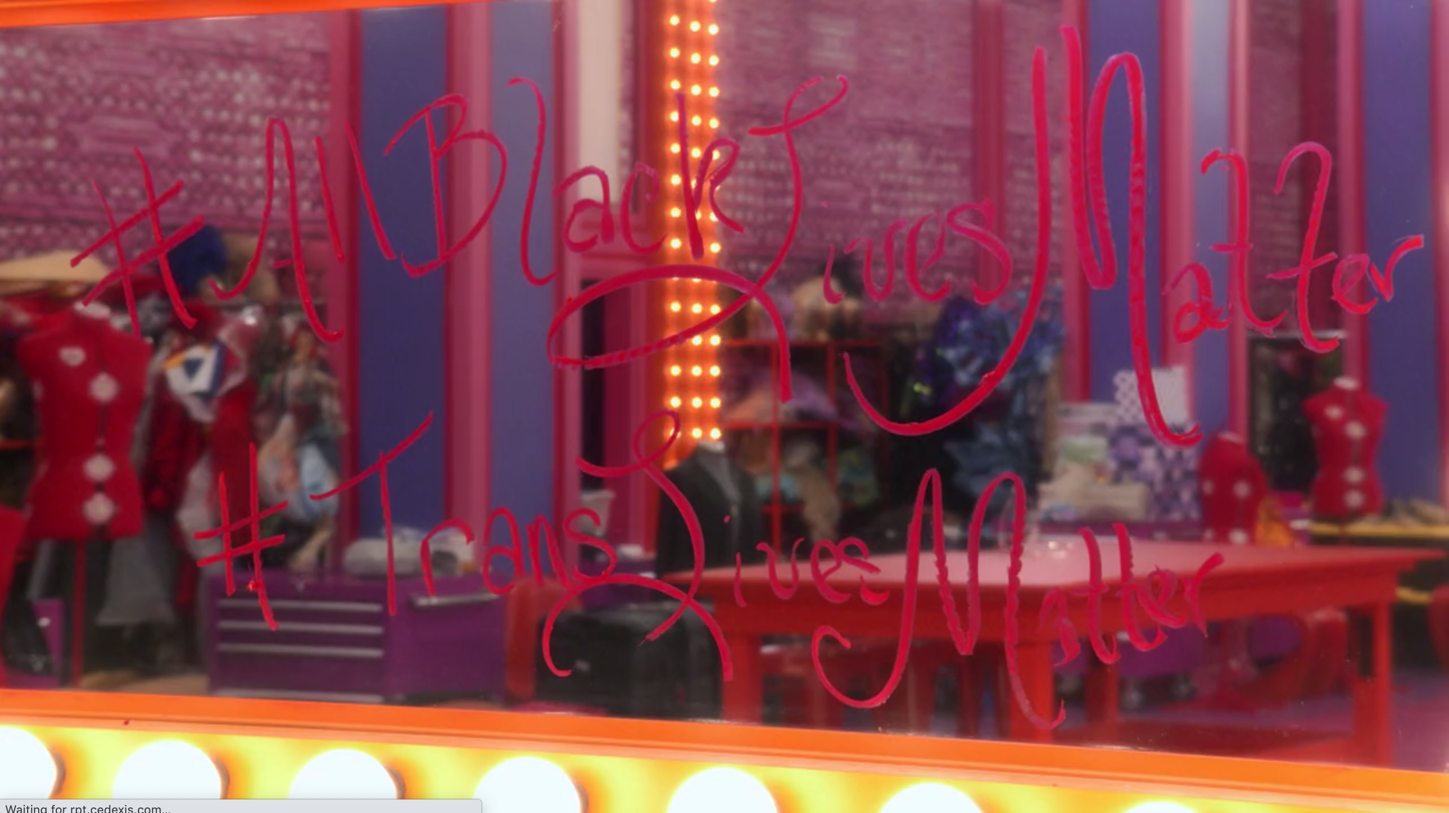 Silky's mirror message.