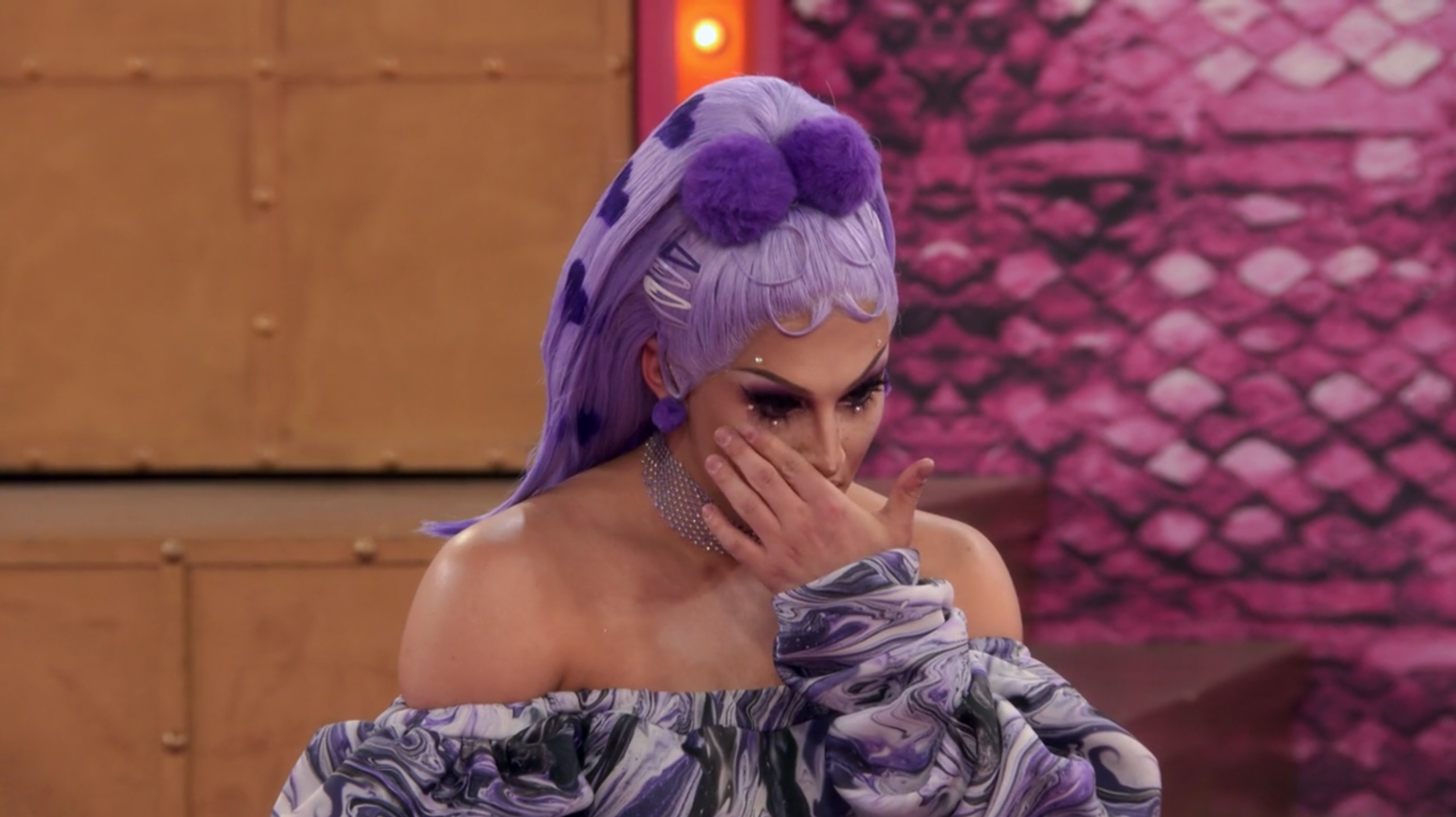 Jan crying.