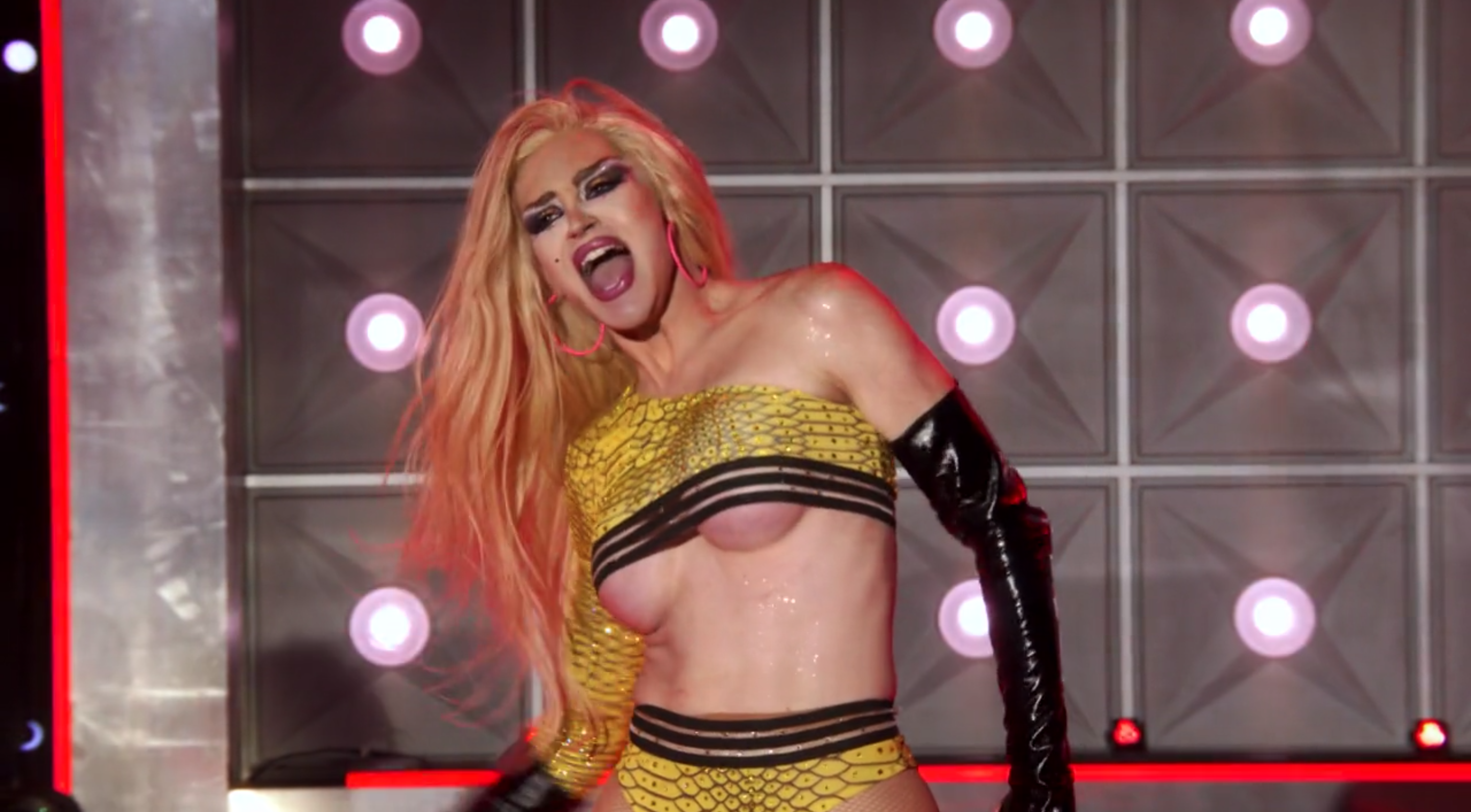 Kylie in the lip sync.