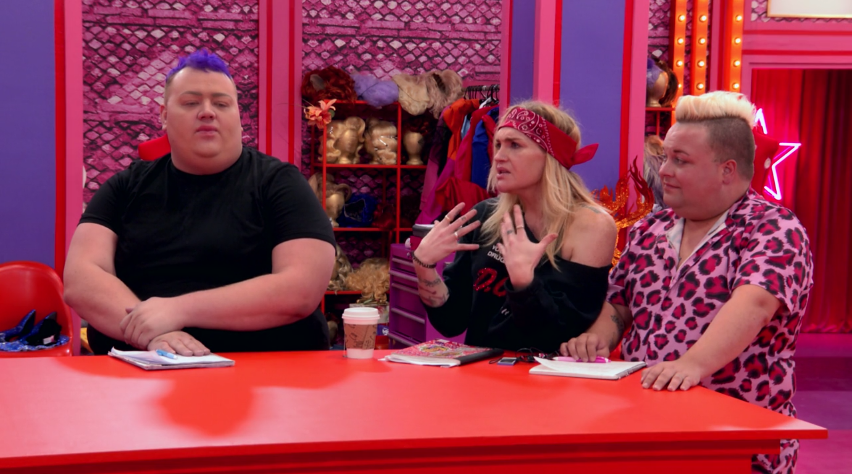 Team Kylie meeting with Ru.