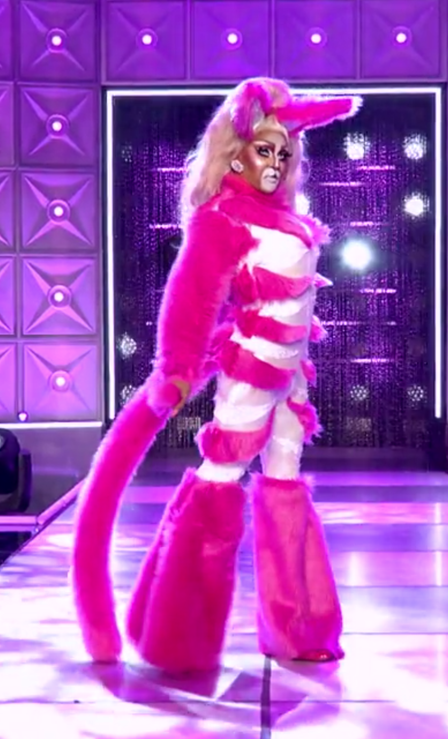 Trinity's Drag Tots look.