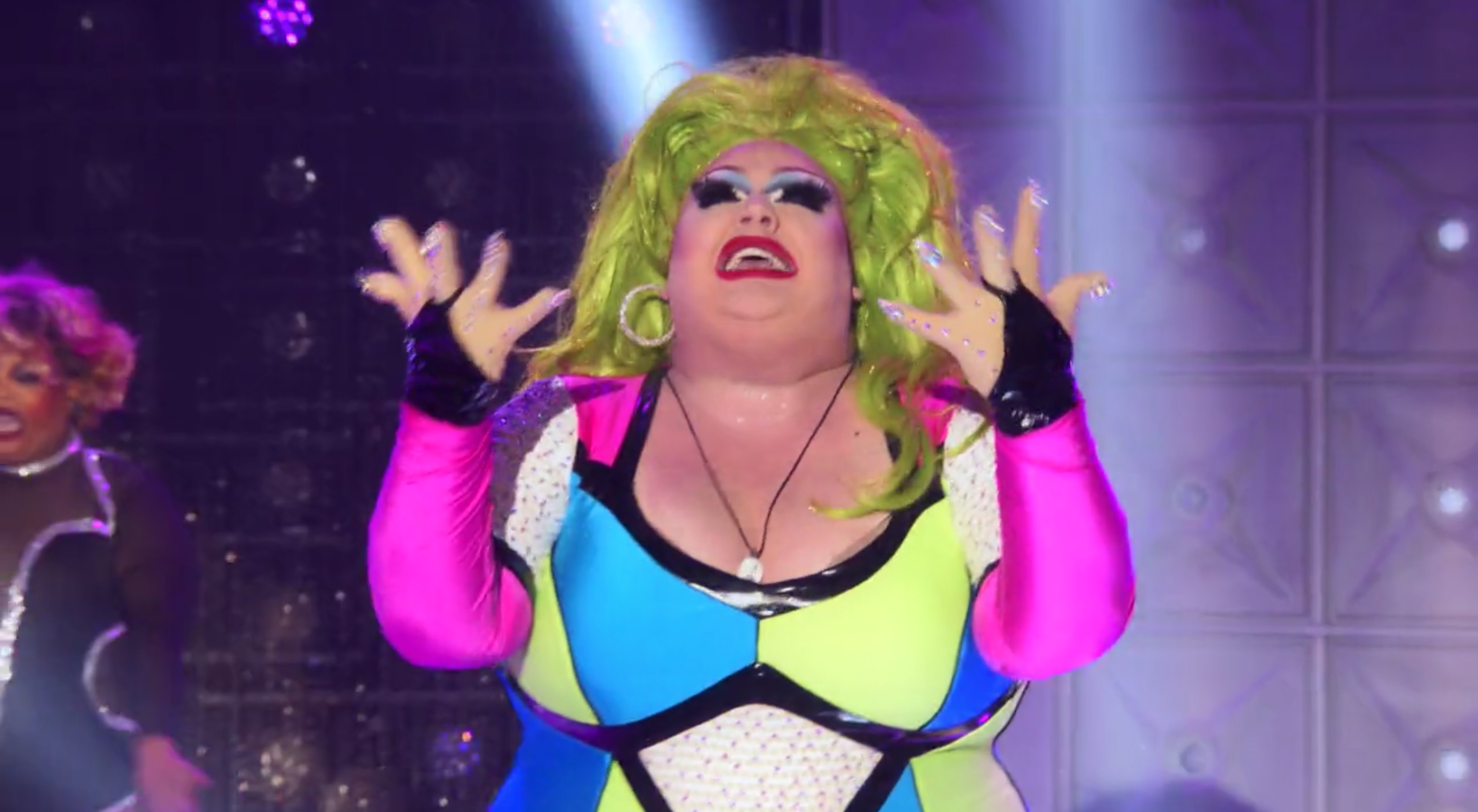 Eureka lip syncing.