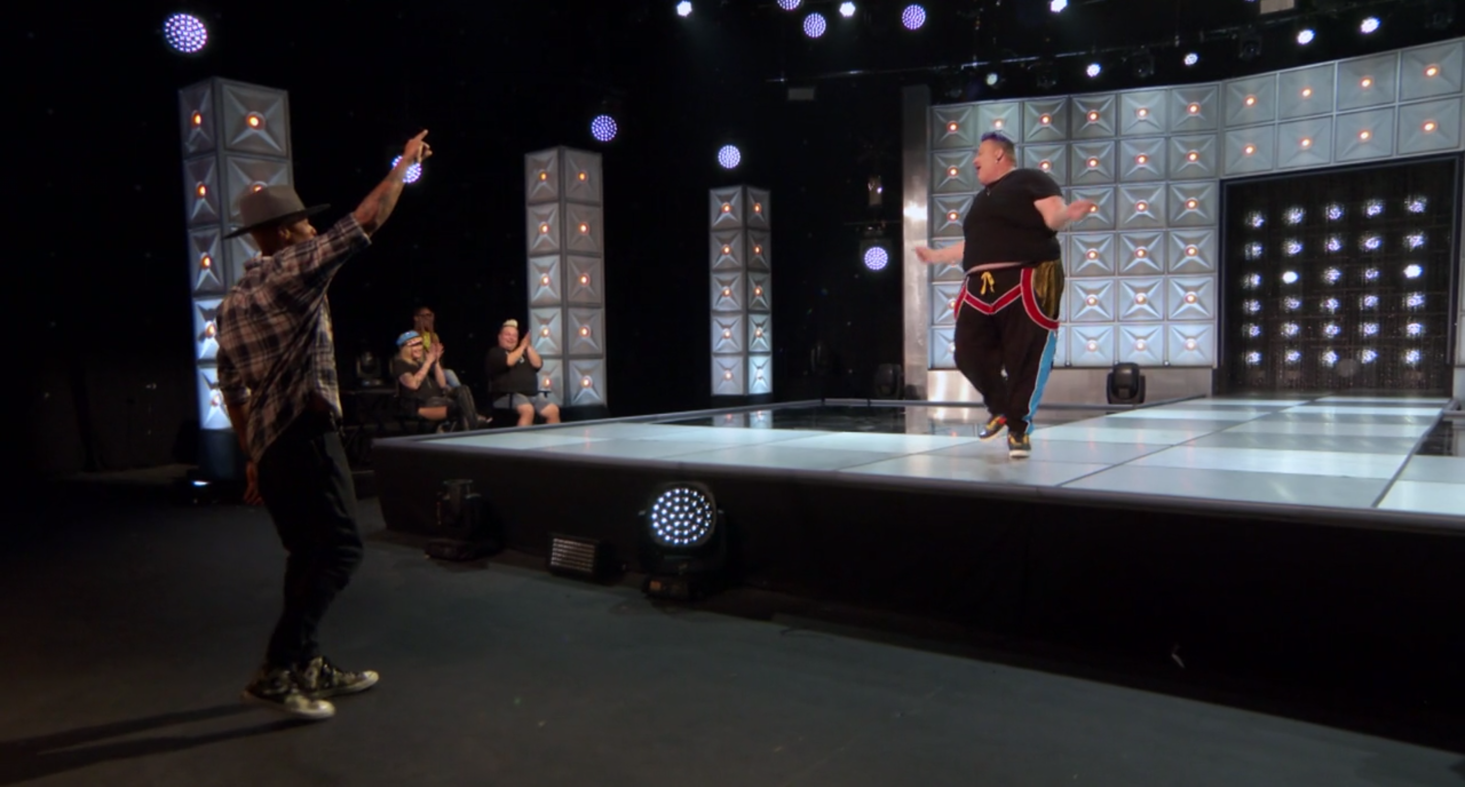 Eureka in rehearsal.