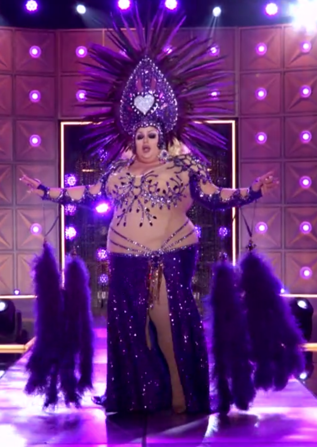 Eureka's Eleganza Extravaganza look.