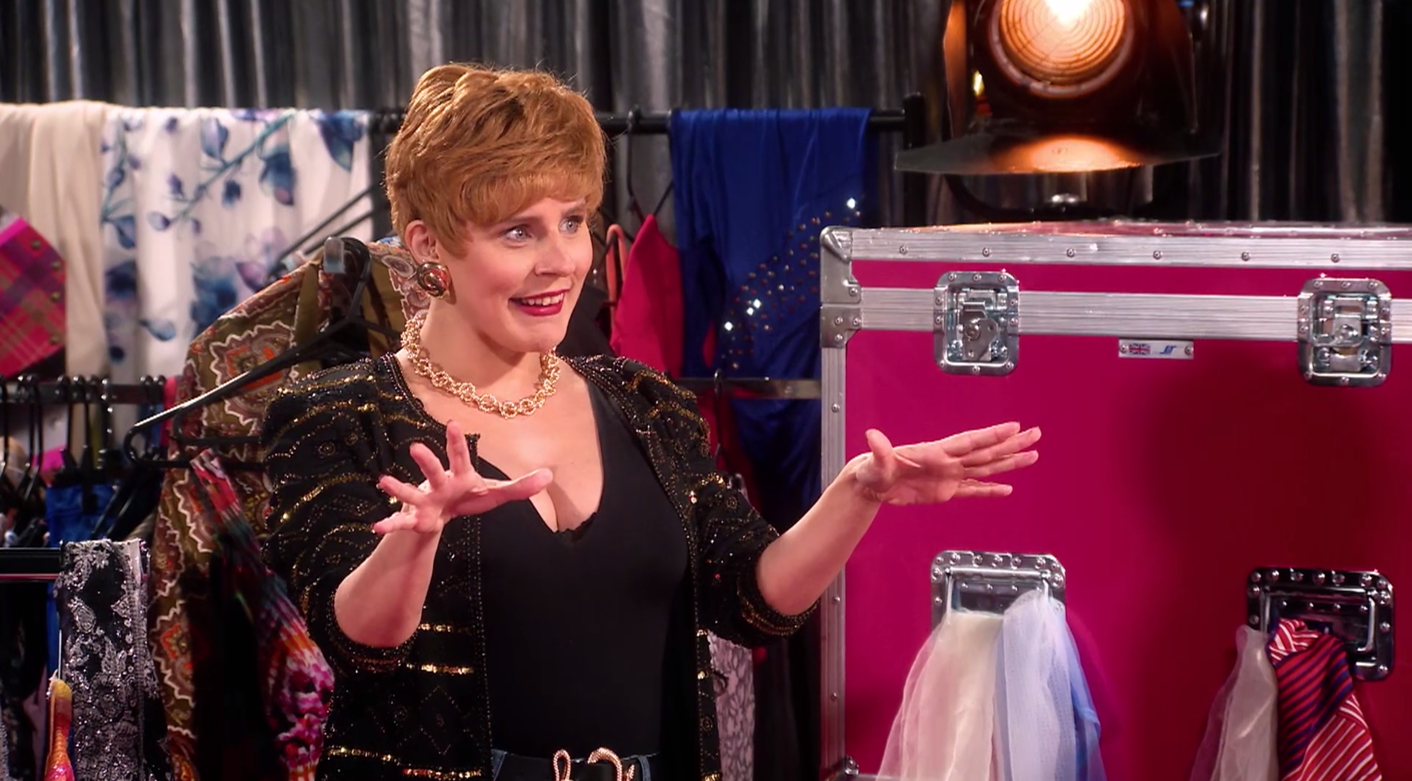 Charity Shop Sue pays the queens a visit.