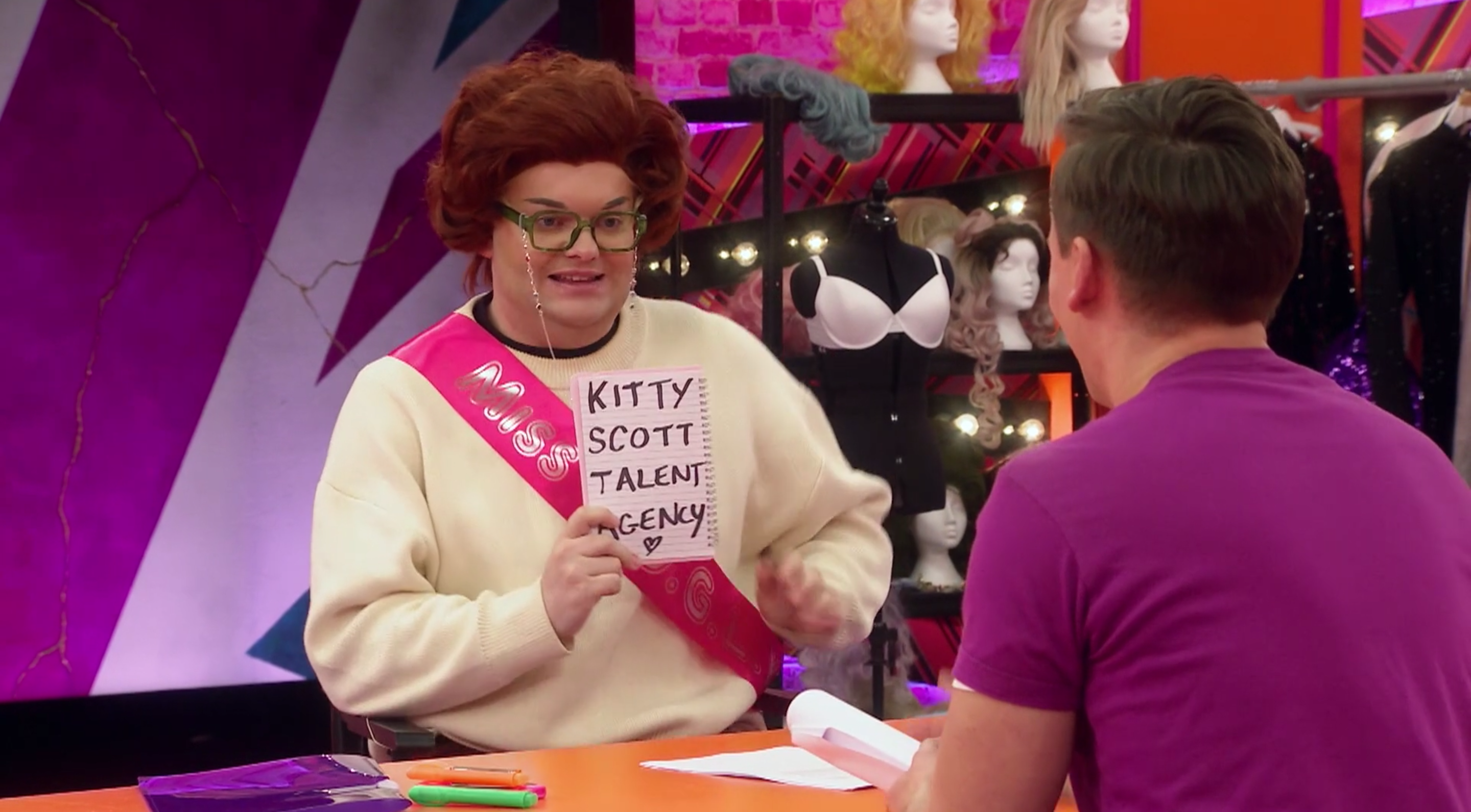 Kitty's talent agency.
