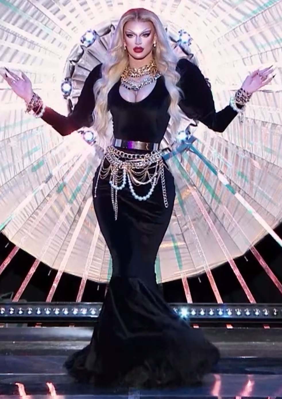 Krystal's Eleganza Extravaganza look.